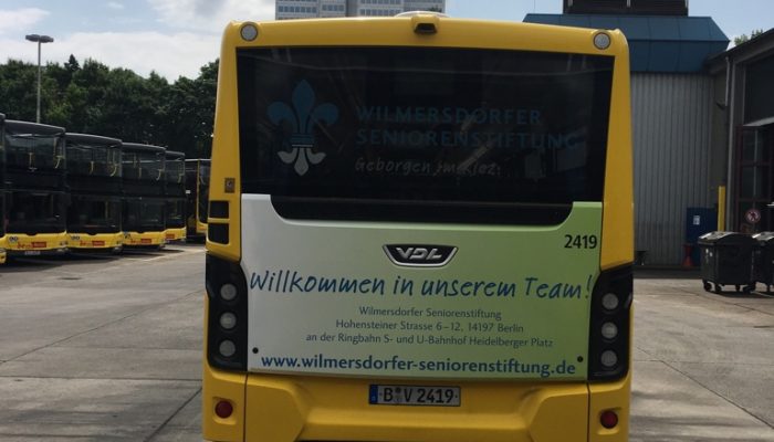 Buswerbung, Wilmersdorfer Seniorenstiftung